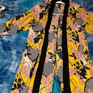 Bright yellow kimono